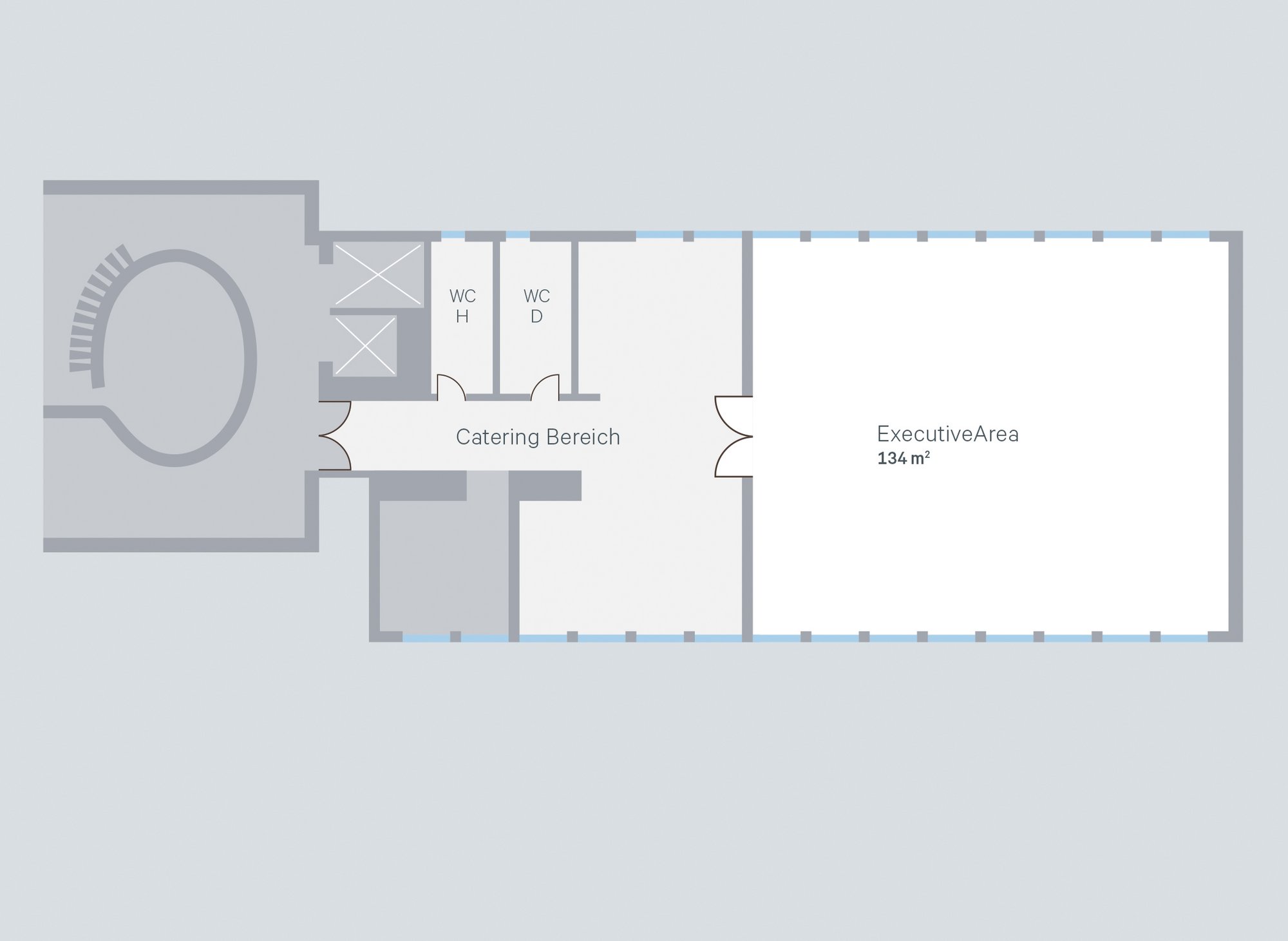 Raumplan ExecutiveArea Übersicht